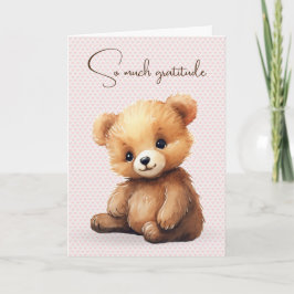 Cartão Amizade do Urso de Água-Cor