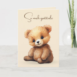 Cartão Amizade do Urso de Água-Cor