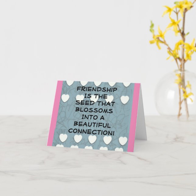 Cartão Amizade É A Semente (Flor Amarela)