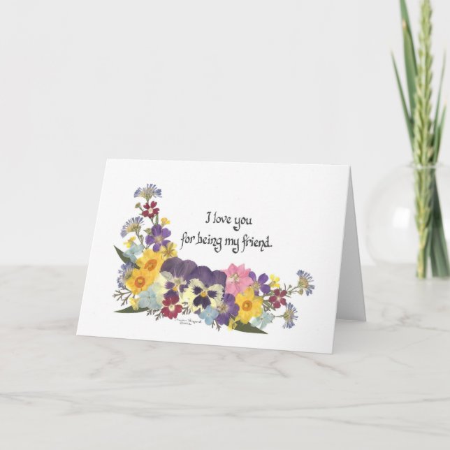 Cartão Amizade e Amor (Frente)