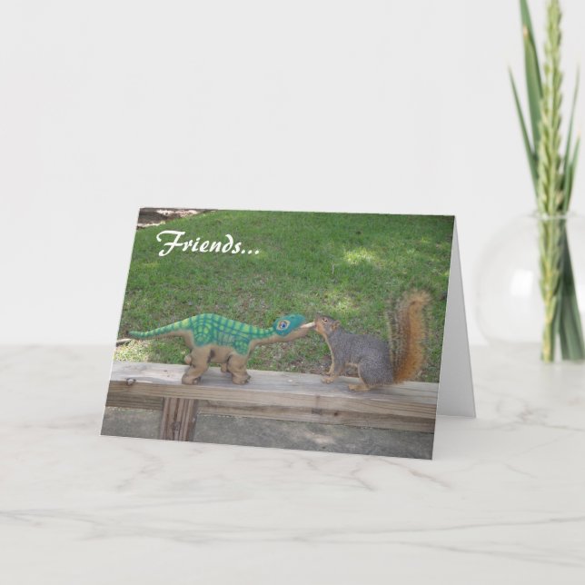 Cartão Amizade e loucos (Frente)