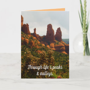 Cartão Amizade Gratefulness, Belo Deserto De Sedona