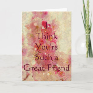 Cartão Amizade incrível citando Cherry Blossom