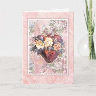 Cartão Amizade Religiosa Oração Virgem Maria Coração