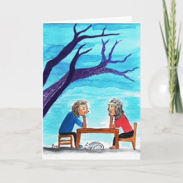 Cartão Amizade verdadeira (Frente)