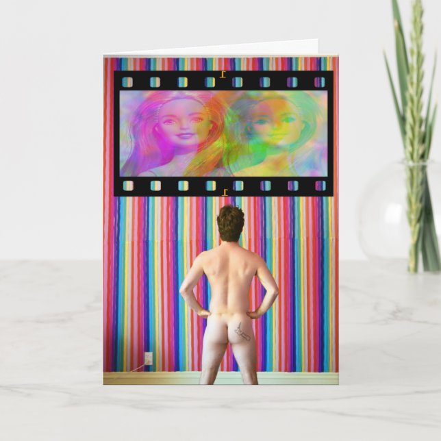 Cartão Amo as minhas bonecas (Frente)