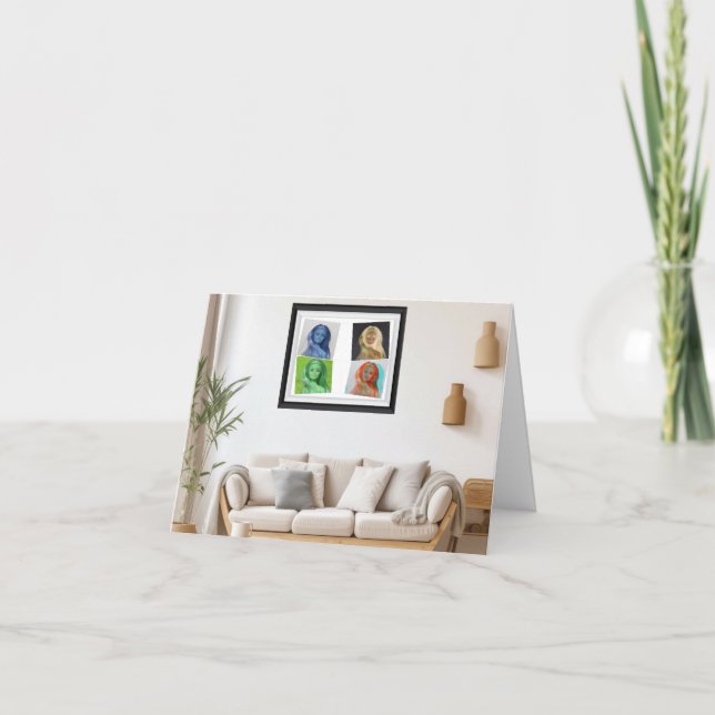 Cartão Amo as minhas bonecas (Frente)