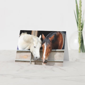 Cartão Amo Cavalos