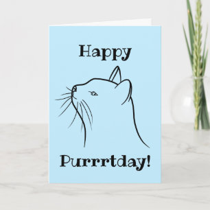 Cartão Amo de Cat Birthday
