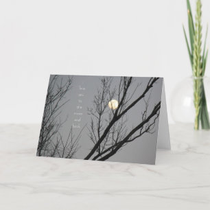 Cartão Amo-te à lua e às costas, vazio