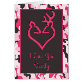 Cartão Amo-Te Demuito Pink Camo