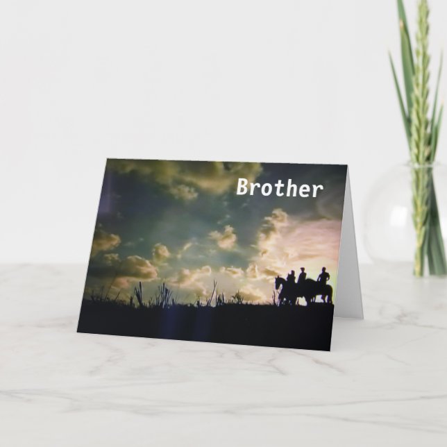 CARTÃO AMO-TE E FELIZ ANIVERSÁRIO ***IRMÃO*** (Frente)