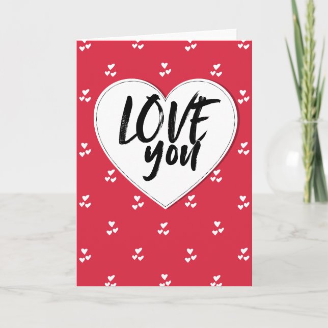Cartão Amo você (Frente)
