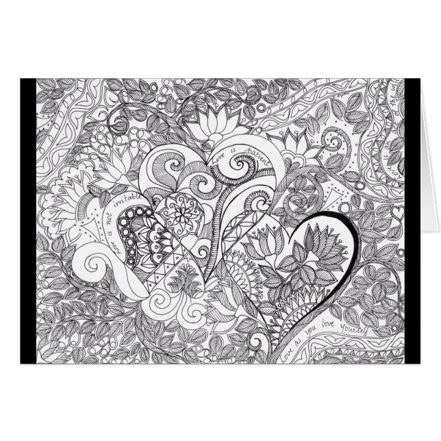 Cartão Amor (Frente Horizontal)