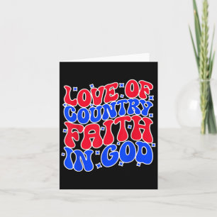Cartão Amor À Fé Do País Em Deus, A Vida Cita Para Fami