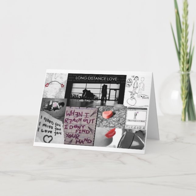Cartão amor a longa distância (Frente)