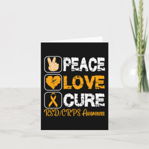 CARTÃO AMOR A PAZ CURA SENSIBILIZAÇÃO RSD CRPS
