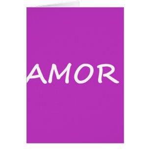 Cartão Amor, Amor Espanhol