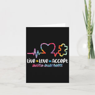 Cartão Amor ao Vivo Aceita Autismo Sensibilização Mãe Hom