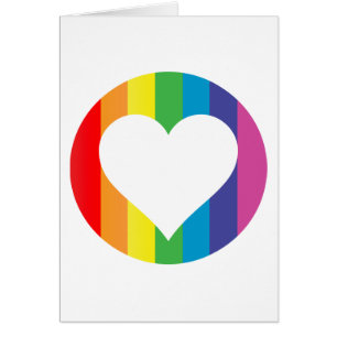 Cartão amor arco-íris