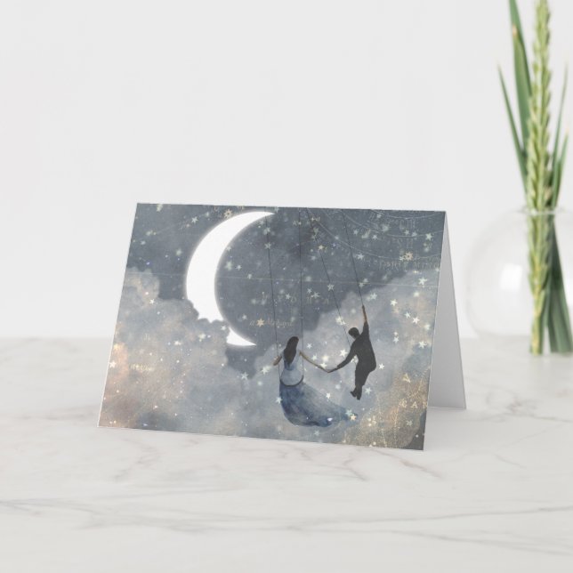 Cartão Amor celeste (Frente)