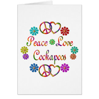 CARTÃO AMOR COCKAPOOS DA PAZ