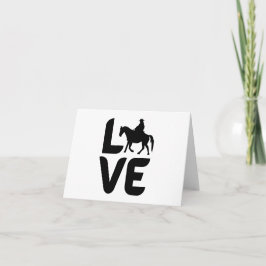 Cartão Amor com Cavalo Ocidental como O VAZIO
