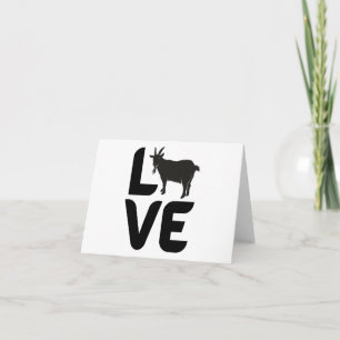Cartão Amor com Goat como o VAZIO O