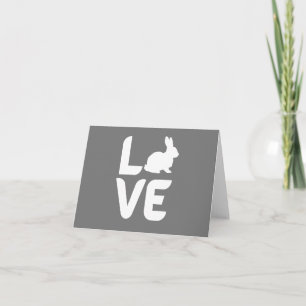 Cartão Amor com o Coelho O - VAZIO Branco Design