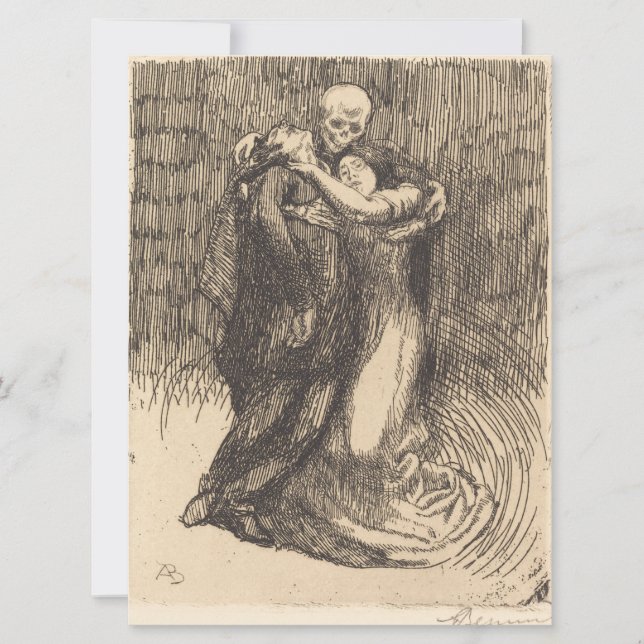 Cartão Amor Consagrado (por Paul-Albert Besnard) (Frente)