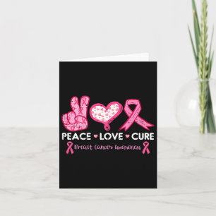 Cartão Amor Cura Cancer De Mama Sensibilização Luta Contr