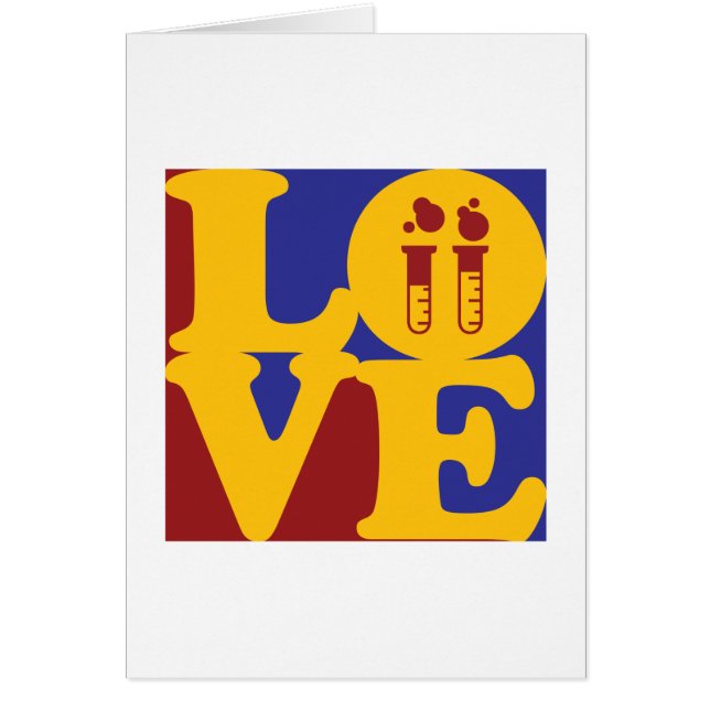 Cartão Amor da bioquímica (Frente)