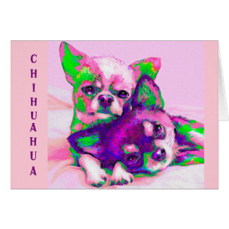 Cartão amor da chihuahua