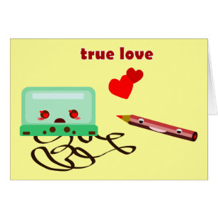 Cartão amor das gavetas