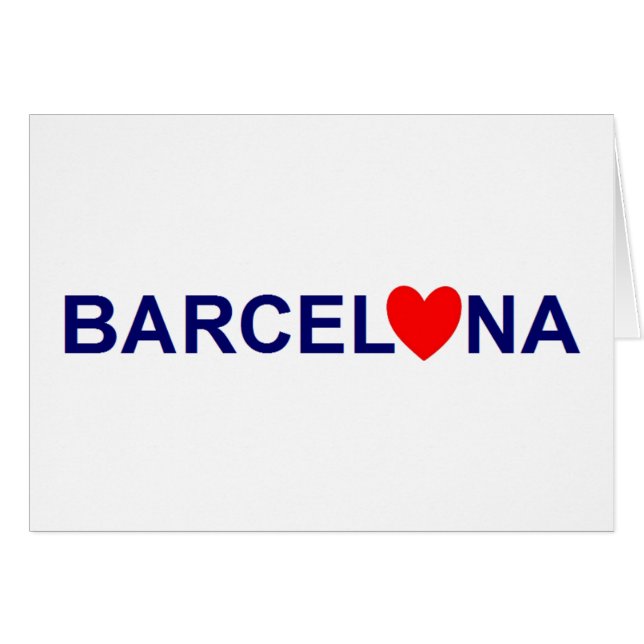 Cartão Amor de Barcelona (Frente Horizontal)