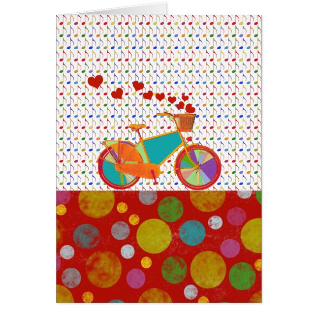 Cartão amor de bicicleta (Frente)
