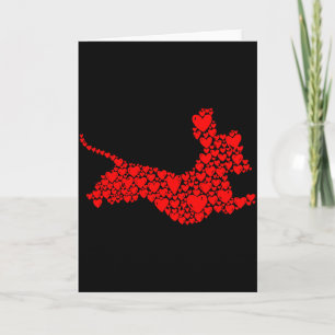 Cartão Amor de Dachshund Cães Mãe Feminino Senhoras Dia d