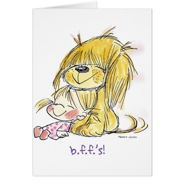 Cartão Amor de filhote de cachorro FL-002 (Frente)