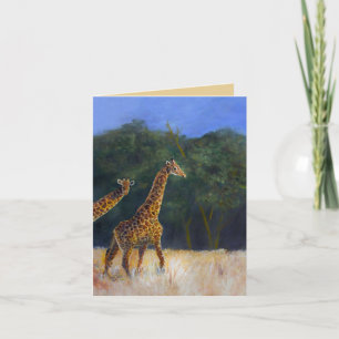 Cartão Amor de Girafa
