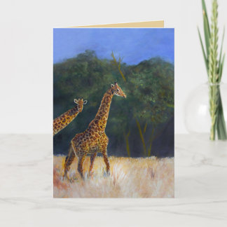 Cartão Amor de Girafa