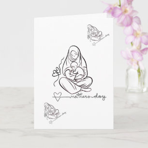 Cartão Amor de Mãe Design Bonito