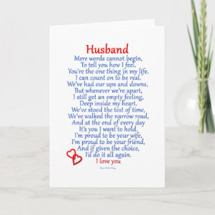 Cartão Amor de Marido