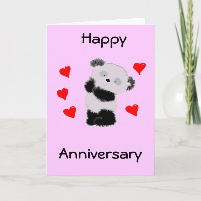 Cartão Amor de Panda (Frente)