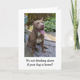 Cartão Amor de Pitbull Pensando em Você
