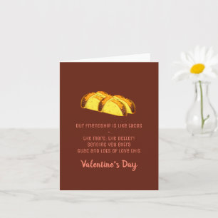 Cartão Amor Divertido e Tacos no Dia dos Namorados