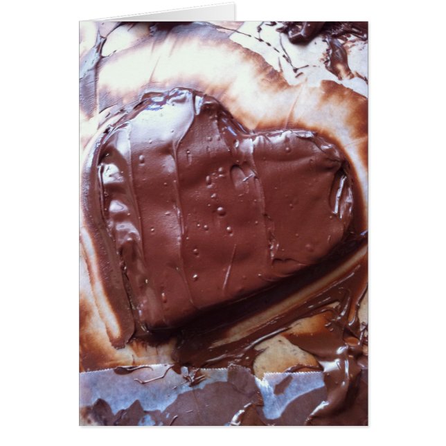 Cartão Amor do chocolate (Frente)