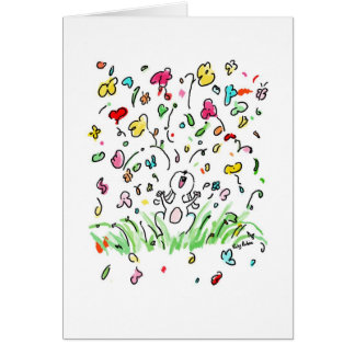 Cartão amor do coelho