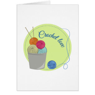 Cartão Amor do Crochet