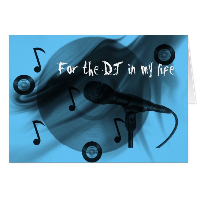 Cartão Amor do DJ (Frente Horizontal)