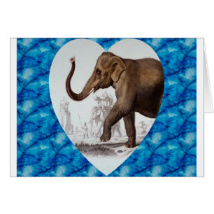 Cartão Amor do elefante